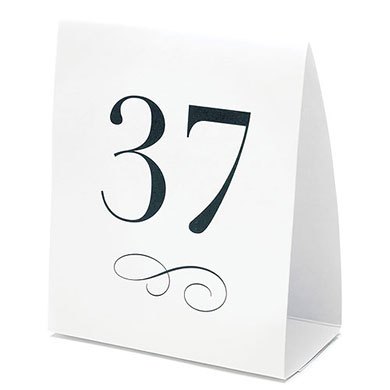 Wedding Table Numbers